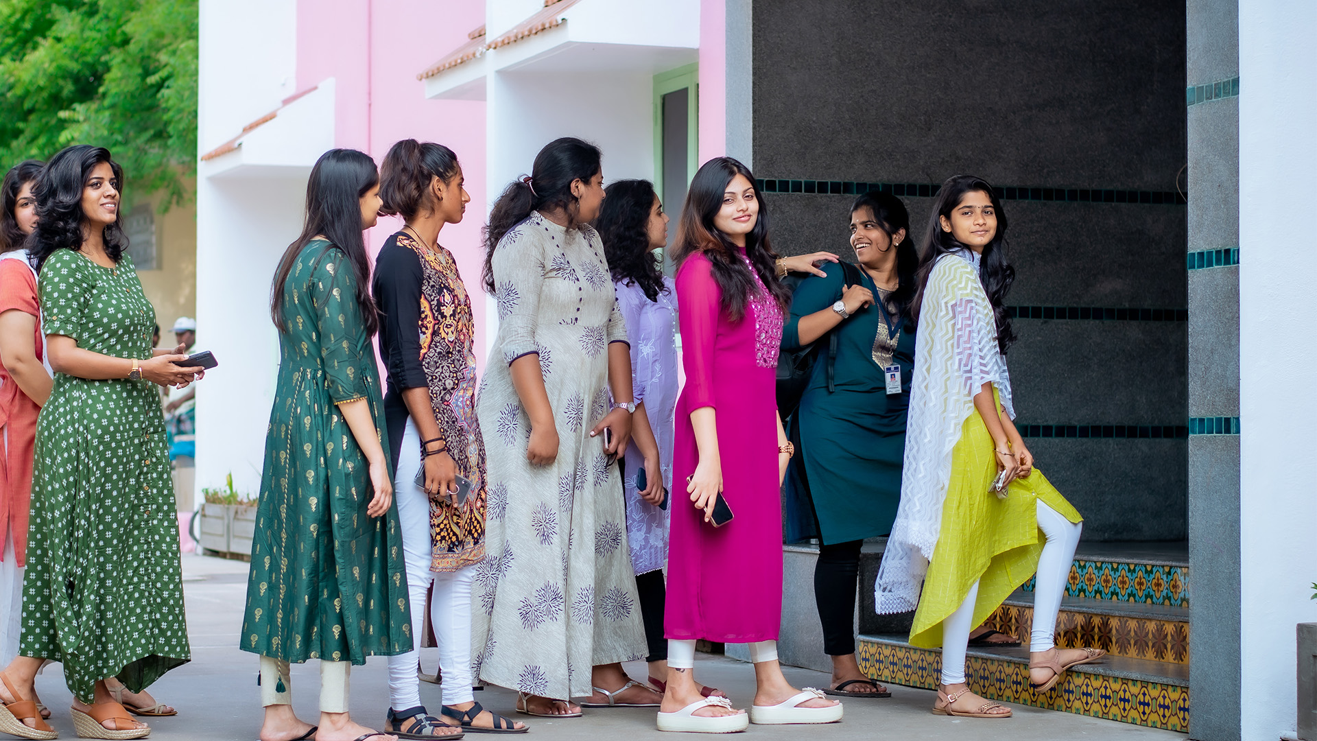 Entrance Lobby at Rani Meyyammai Hostel campus