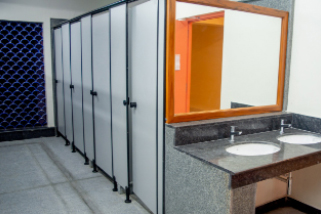 Hygienic Washrooms with 24x7 Water Supply facility at Rani Meyyammai Hostel