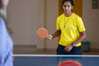Games facility at Rani Meyyammai Hostel